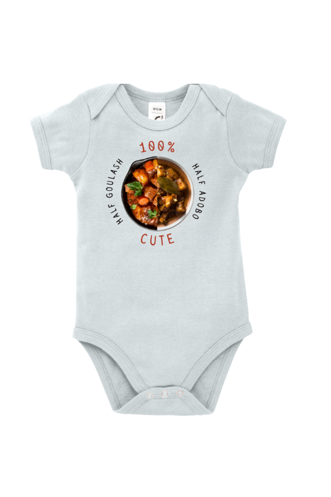 Half Goulash / Half Adobo Baby Bodysuits