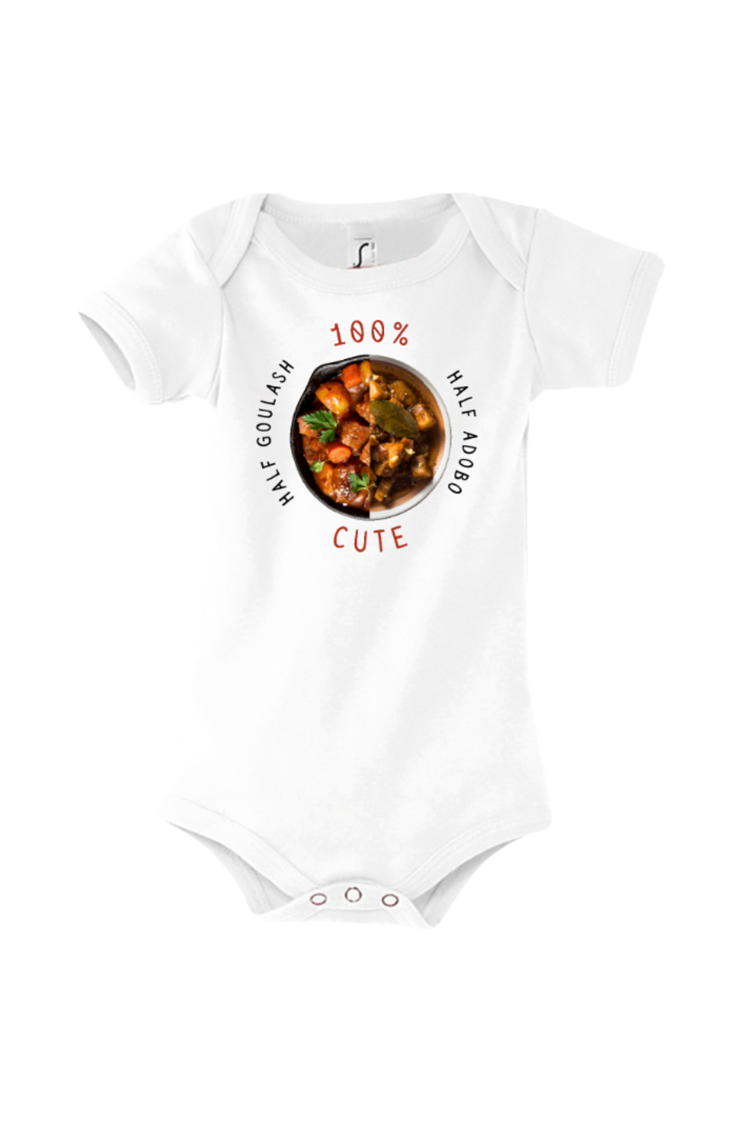 Half Goulash / Half Adobo Baby Bodysuits