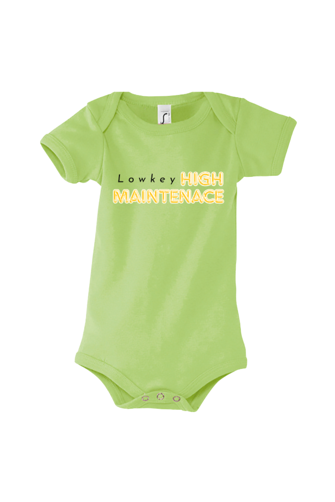 Lowkey High Maintenace Baby Bodysuits