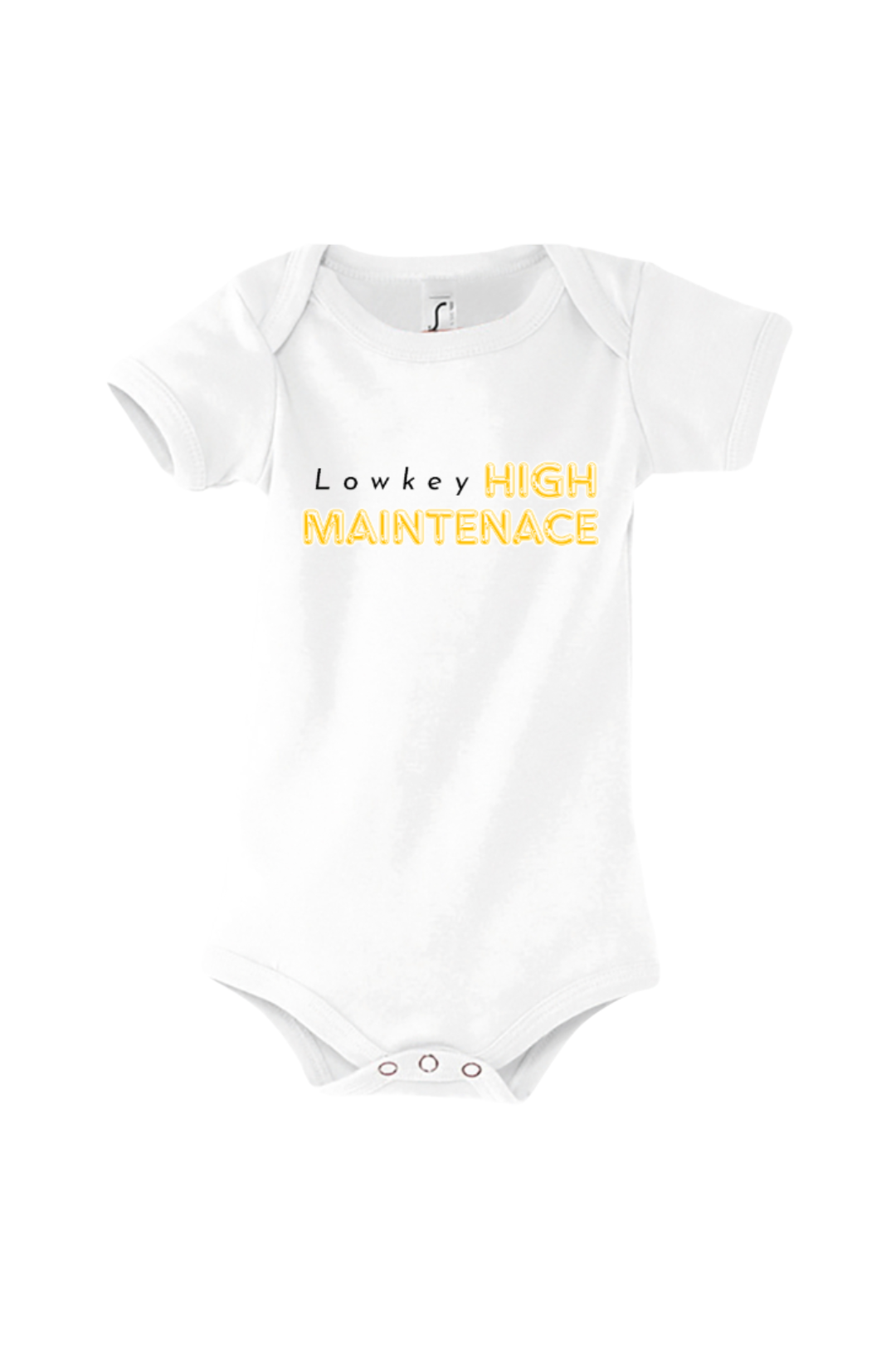 Lowkey High Maintenace Baby Bodysuits